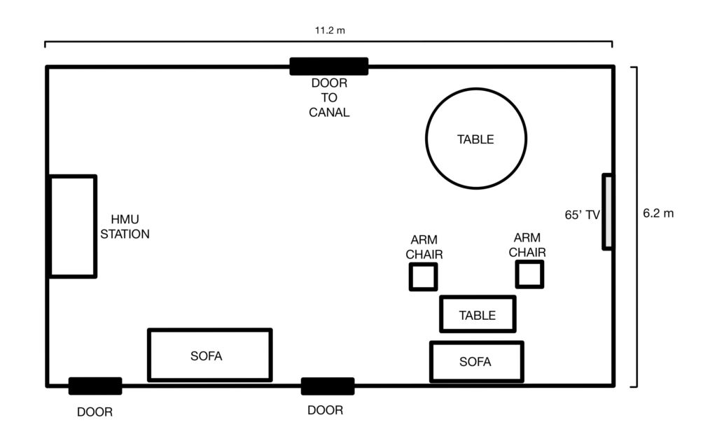 Green room floorplan