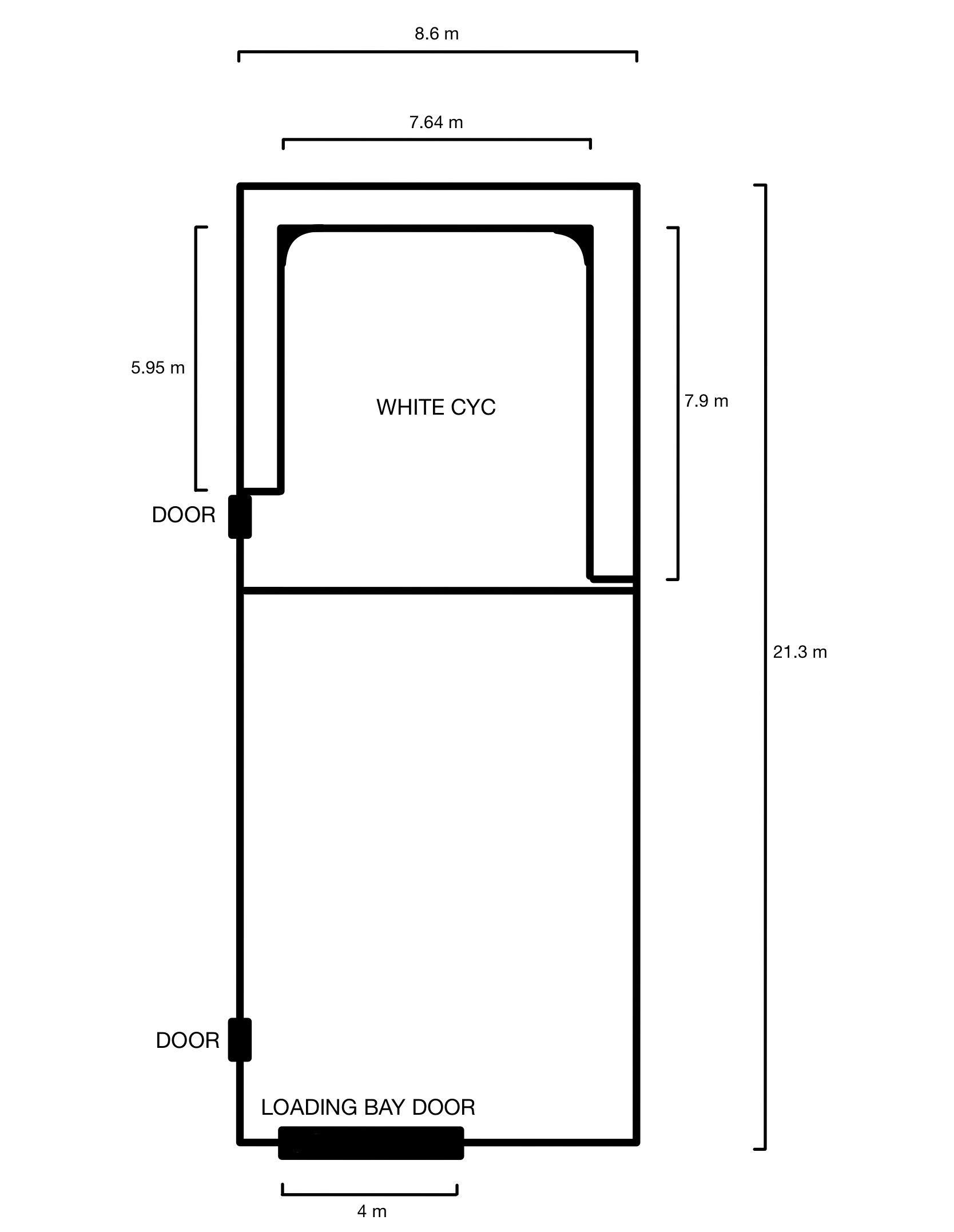 Studio 1 Floorplan